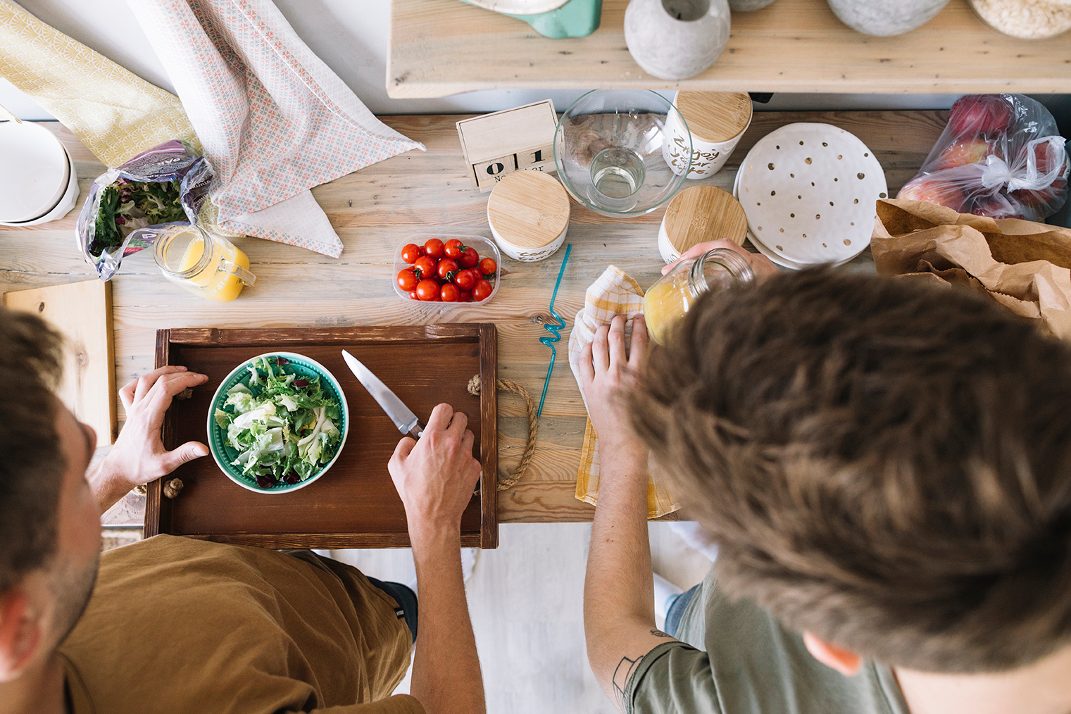 atelier de cuisine chez Les Trésors du Potager